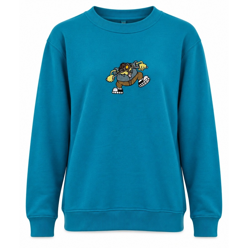 Codename Kids Next Door NUMBUH 2 Embroidered‎ Crewneck Sweatshirt Womens Large